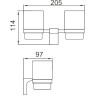 Стаканы для ванной FRAP F306 F30608-6